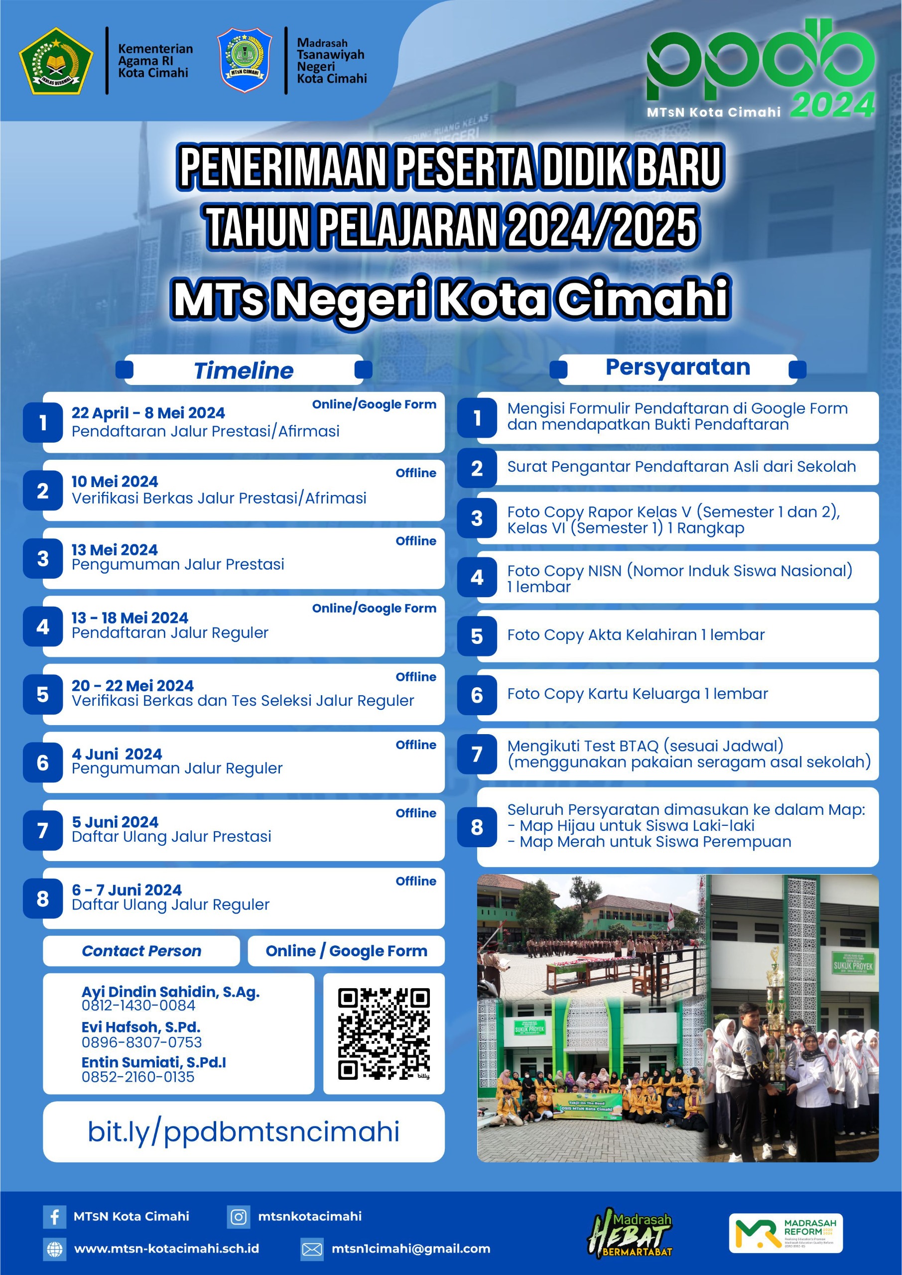 PPDB MTSN KOTA CIMAHI TAHUN PELAJARAN 2024/205 PPDB MTSN KOTA CIMAHI TAHUN PELAJARAN 2024/205