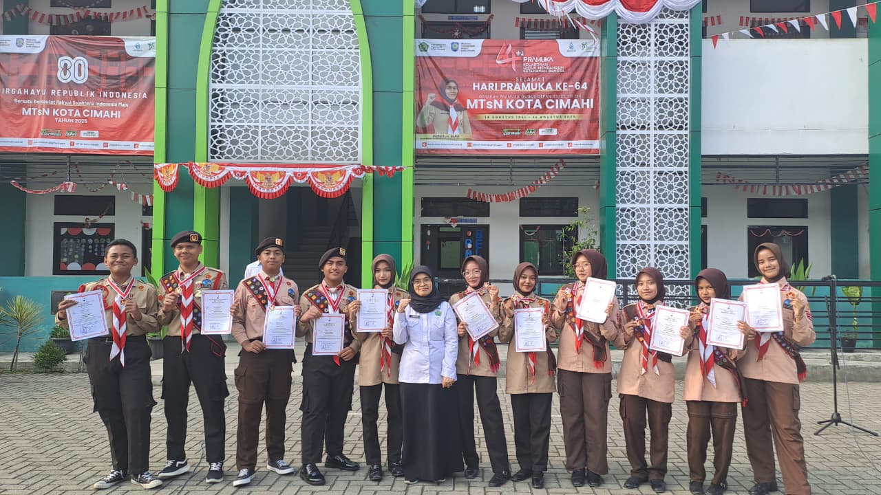 11 Penggalang MTsN Kota Cimahi Raih Tanda Penghargaan Pramuka Garuda 11 Penggalang MTsN Kota Cimahi Raih Tanda Penghargaan Pramuka Garuda
