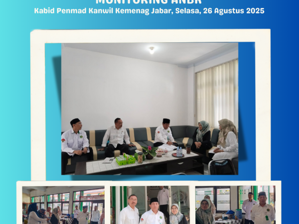 Kabid Penmad Lakukan Monitoring ANBK di MTsN Kota Cimahi