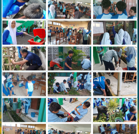 MTsN Kota Cimahi Gelorakan Semangat Peduli Lingkungan dengan Program Jumsih "Bebenah" (Beberesih Ngarah Merenah)