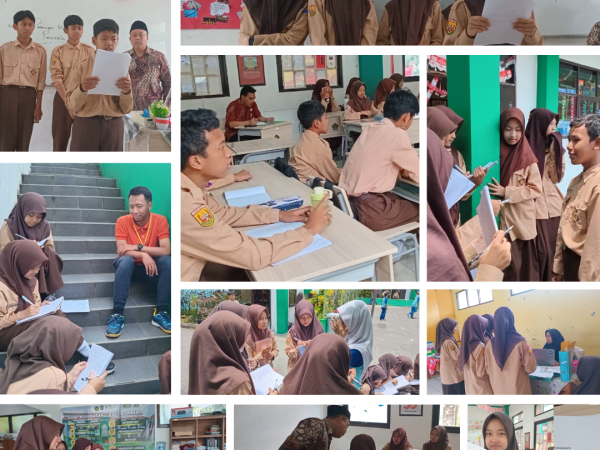 Siswa Kelas 7J MTsN Kota Cimahi Pelajari Penerapan Nilai-Nilai Pancasila Lewat Wawancara dan Diskusi