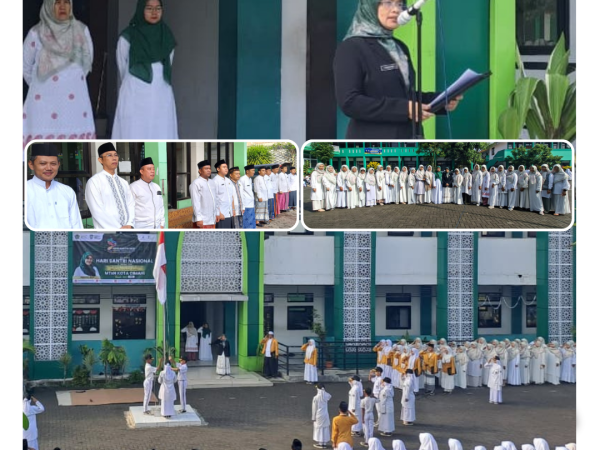 MTsN Kota Cimahi Gelar Upacara Hari Santri Nasional 2025
