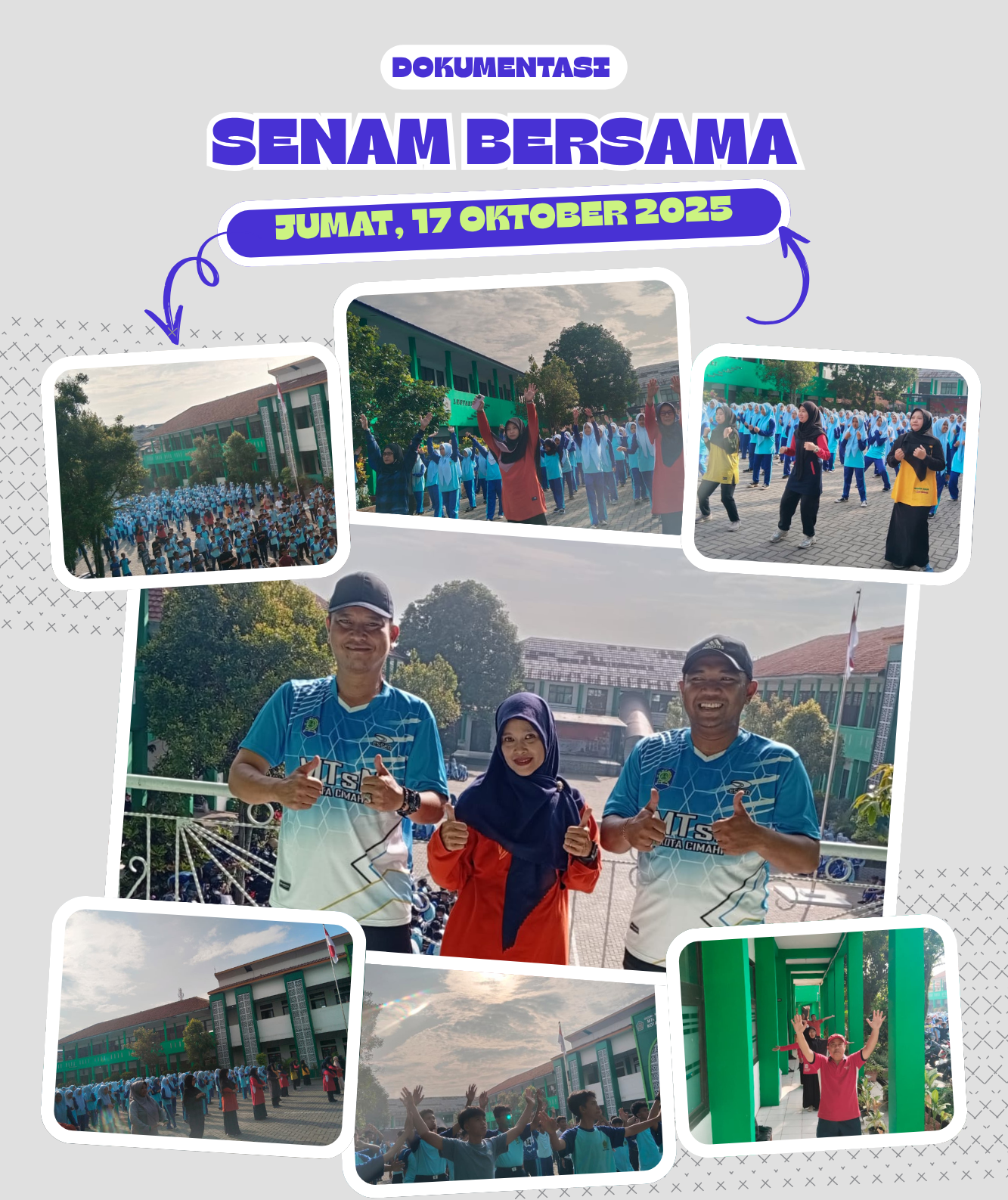Senam Bersama Meriahkan Jumat Pagi di MTsN Kota Cimahi Senam Bersama Meriahkan Jumat Pagi di MTsN Kota Cimahi