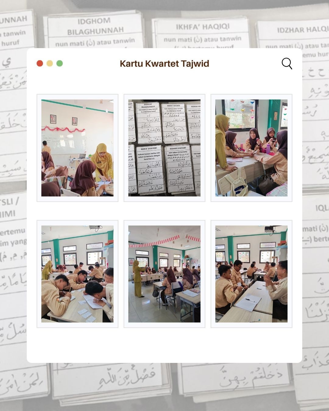 Inovasi Dessy Nur Laily dalam Pembelajaran Al-Qur’an Hadits melalui Kartu Kwartet Tajwid Inovasi Dessy Nur Laily dalam Pembelajaran Al-Qur’an Hadits melalui Kartu Kwartet Tajwid