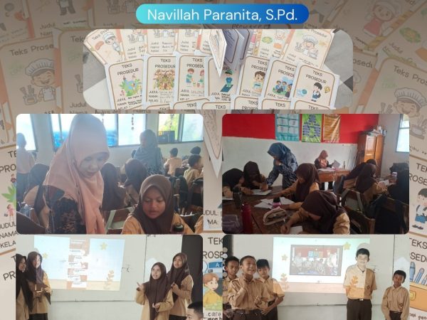 Navillah Paranita Sajikan Teks Prosedur Melalui Berbagai Media Saat Supervisi Pembelajaran di Kelas 7A