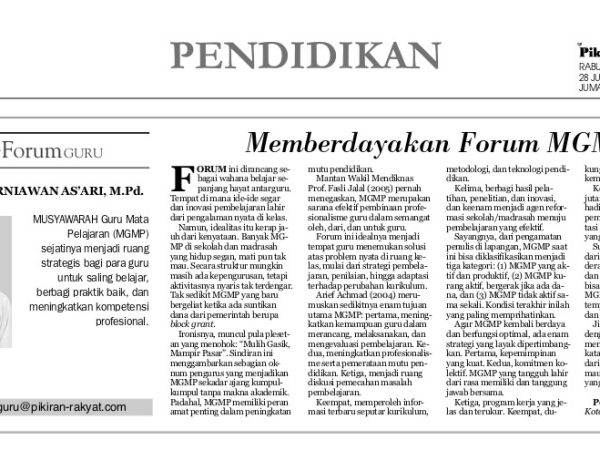 Memberdayakan Forum MGMP