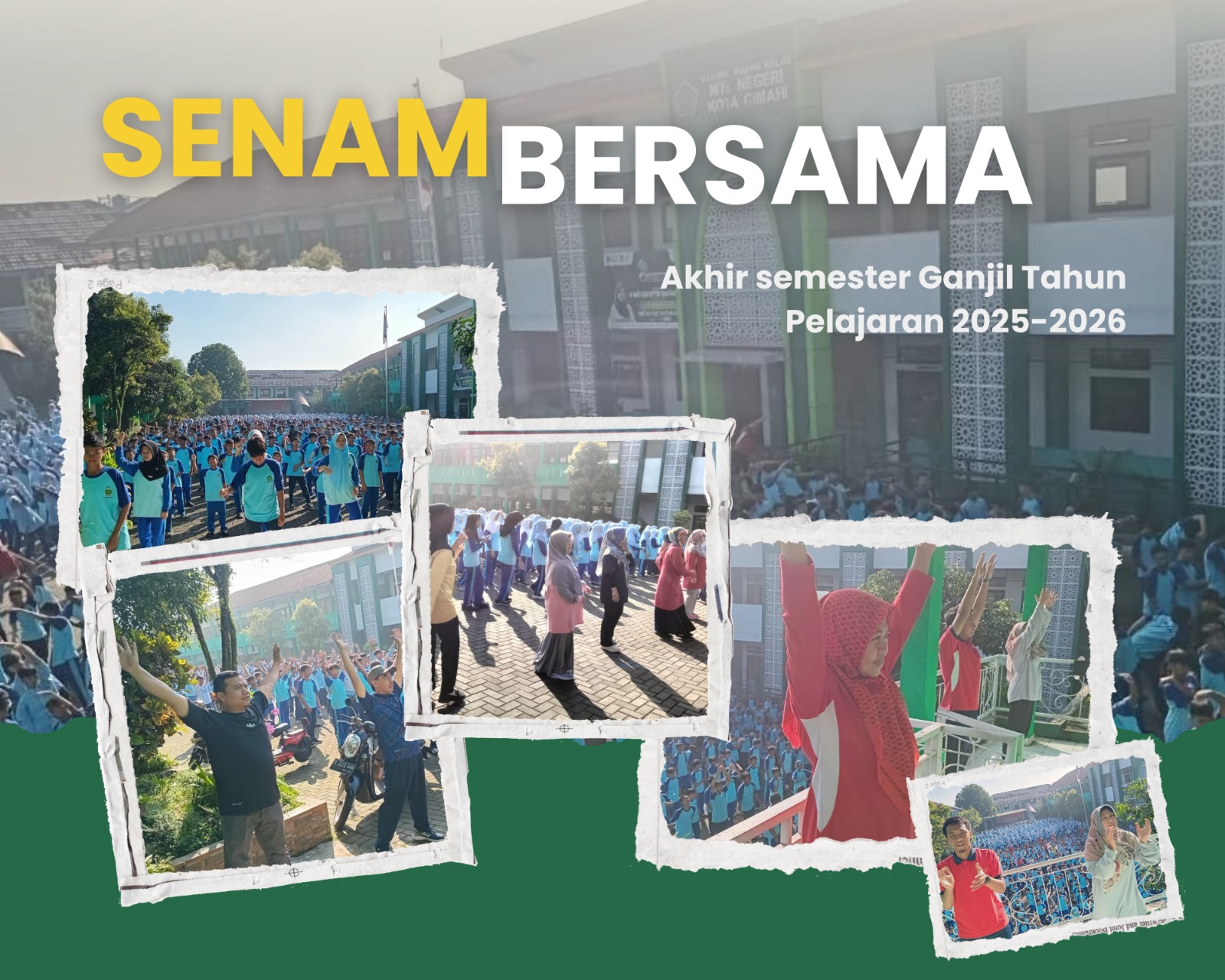 Senam Bersama Akhir Semester Berlangsung Meriah dan Penuh Semangat