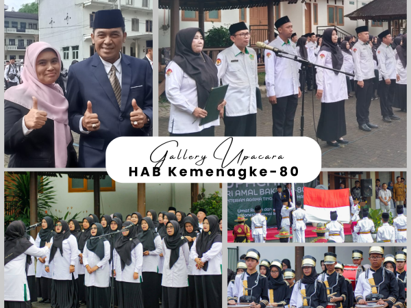 Kamad MTsN Hadiri Upacara HAB, Seluruh Petugas Upacara dari MTsN Kota Cimahi