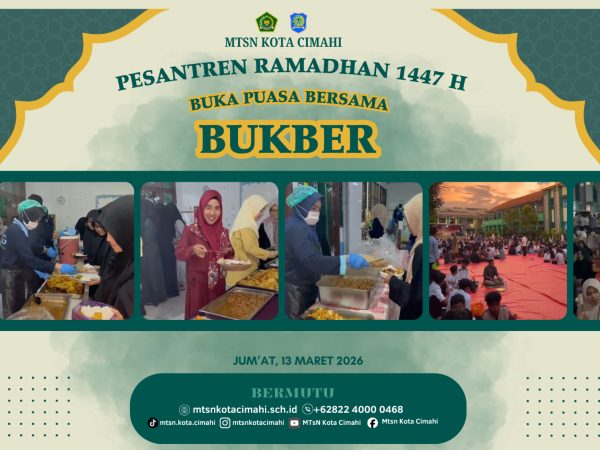Kebersamaan di Penghujung Pesantren Ramadan, MTsN Kota Cimahi Gelar Buka Puasa Bersama