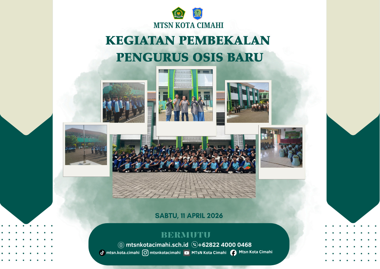 Pembekalan Pengurus OSIS Baru MTsN Kota Cimahi: Menumbuhkan Jiwa Kepemimpinan dan Ketangguhan Pembekalan Pengurus OSIS Baru MTsN Kota Cimahi: Menumbuhkan Jiwa Kepemimpinan dan Ketangguhan