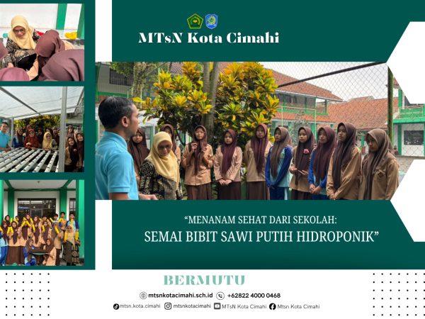 Edukasi Lingkungan Berkelanjutan: Duta PLH MTsN Kota Cimahi Laksanakan Penyemaian dan Pembuatan Perangkap Hama