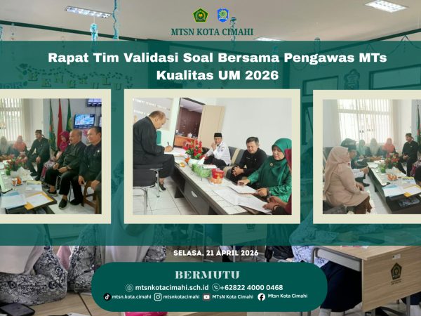 Rapat Tim Validasi Soal Bersama Pengawas MTs, Perkuat Kualitas UM 2026