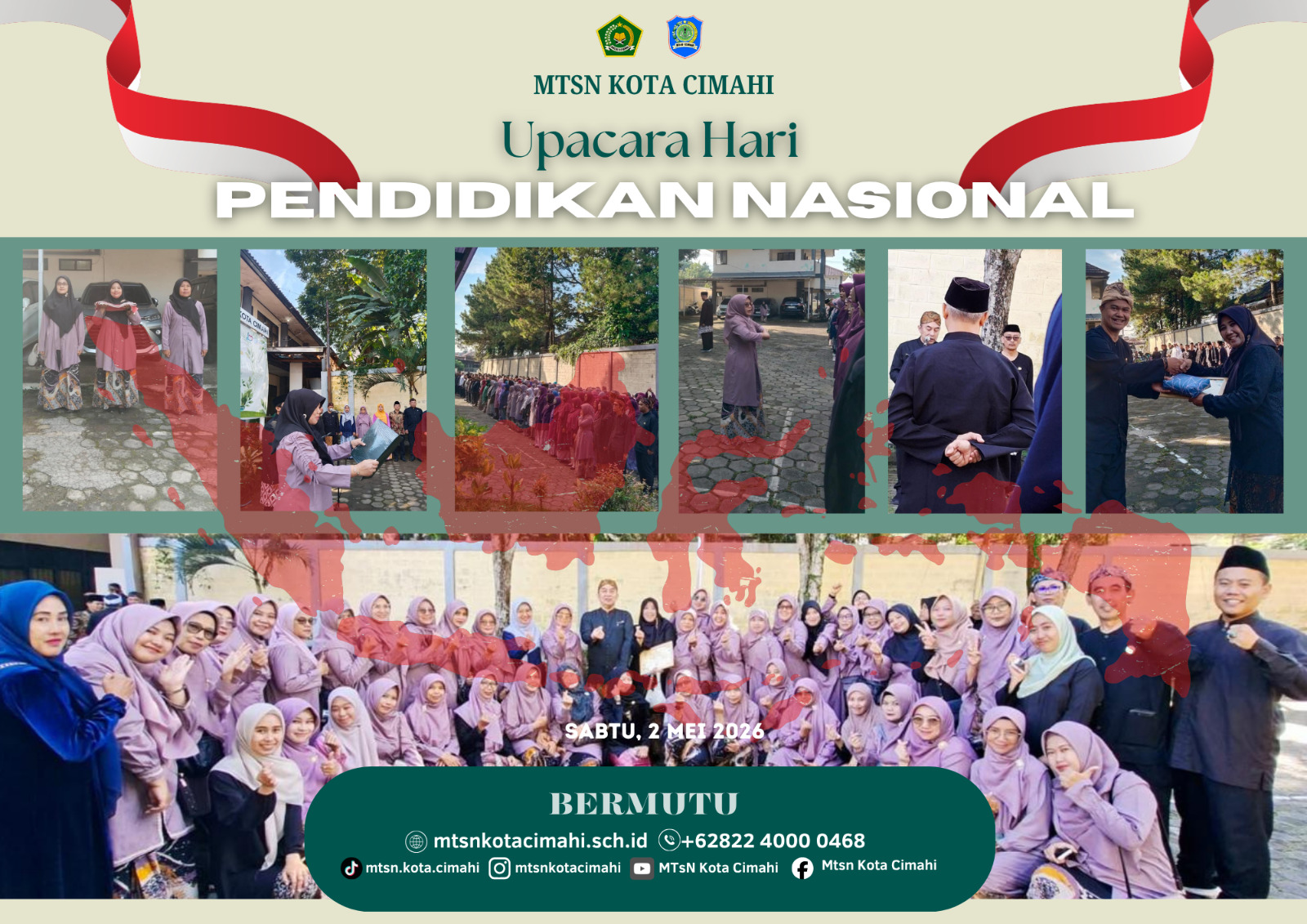 MTsN Kota Cimahi Ambil Peran dalam Upacara Hari Pendidikan Nasional 2026 di Kemenag Kota Cimahi MTsN Kota Cimahi Ambil Peran dalam Upacara Hari Pendidikan Nasional 2026 di Kemenag Kota Cimahi