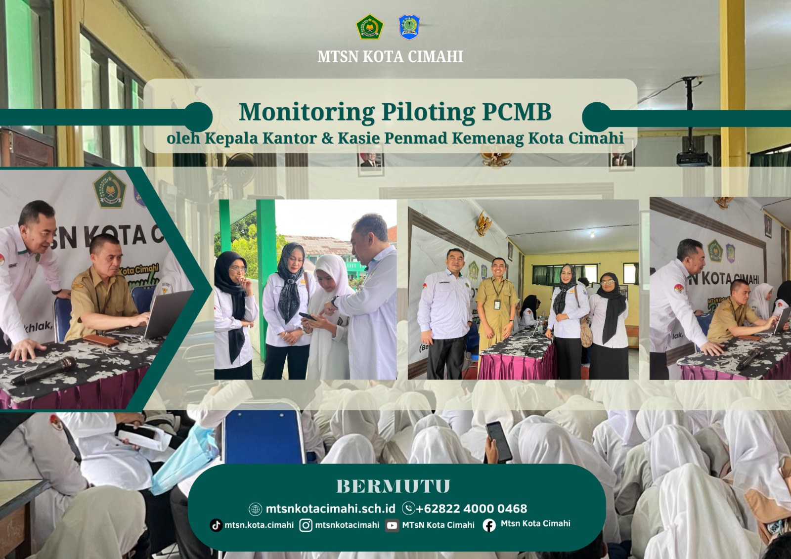 MTsN Kota Cimahi Laksanakan Piloting PCMB/SPMB dan Sosialisasi Sekolah Maung untuk Siswa Kelas 9 MTsN Kota Cimahi Laksanakan Piloting PCMB/SPMB dan Sosialisasi Sekolah Maung untuk Siswa Kelas 9