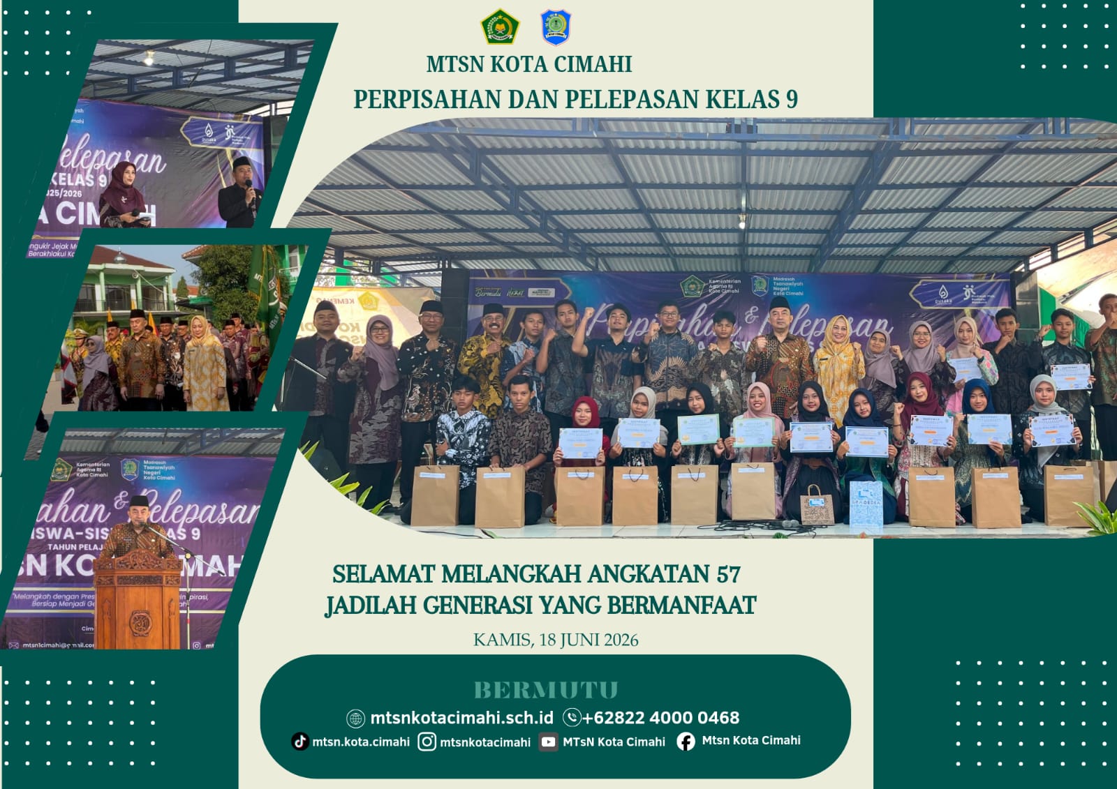 Haru, Bangga, dan Penuh Doa Warnai Pelepasan Siswa Kelas IX MTsN Kota Cimahi Angkatan 57 Haru, Bangga, dan Penuh Doa Warnai Pelepasan Siswa Kelas IX MTsN Kota Cimahi Angkatan 57