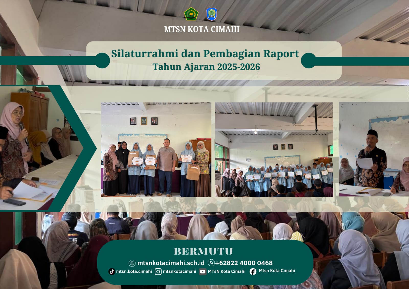 Perkuat Sinergi Madrasah dan Keluarga, MTsN Kota Cimahi Gelar Silaturahmi Orang Tua dan Pembagian Rapor Perkuat Sinergi Madrasah dan Keluarga, MTsN Kota Cimahi Gelar Silaturahmi Orang Tua dan Pembagian Rapor