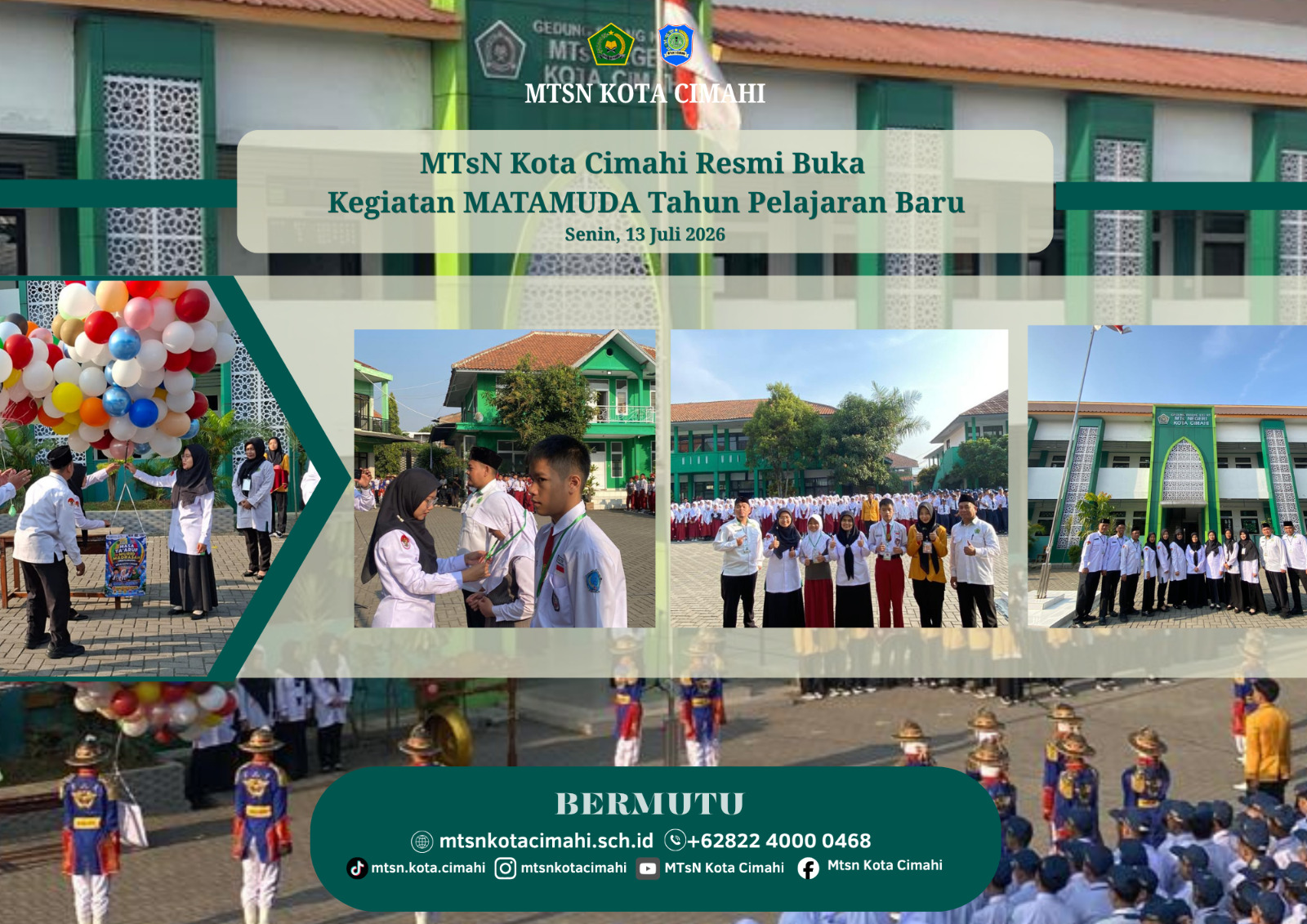 Hari Pertama Masuk Madrasah, MTsN Kota Cimahi Resmi Buka Kegiatan MATAMUDA Tahun Pelajaran Baru