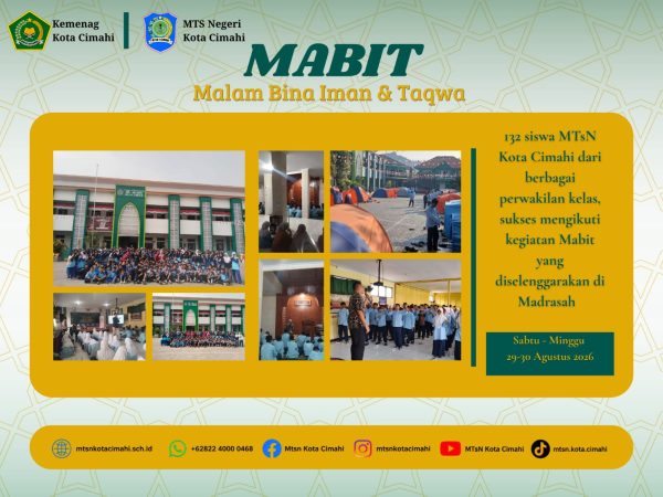Tim Kesiswaan MTsN Kota Cimahi Sukses Gelar Mabit 2026, Gembleng Karakter dan Spiritual Ratusan Siswa