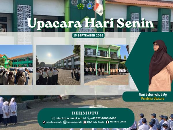 MTsN Kota Cimahi Galakkan Gerakan Bebas Sampah, Siswa Diajak Disiplin Memilah Sampah