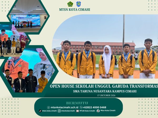 Perluas Wawasan Pendidikan, MTsN Kota Cimahi Kunjungi Open House SMA Taruna Nusantara Kampus Cimahi