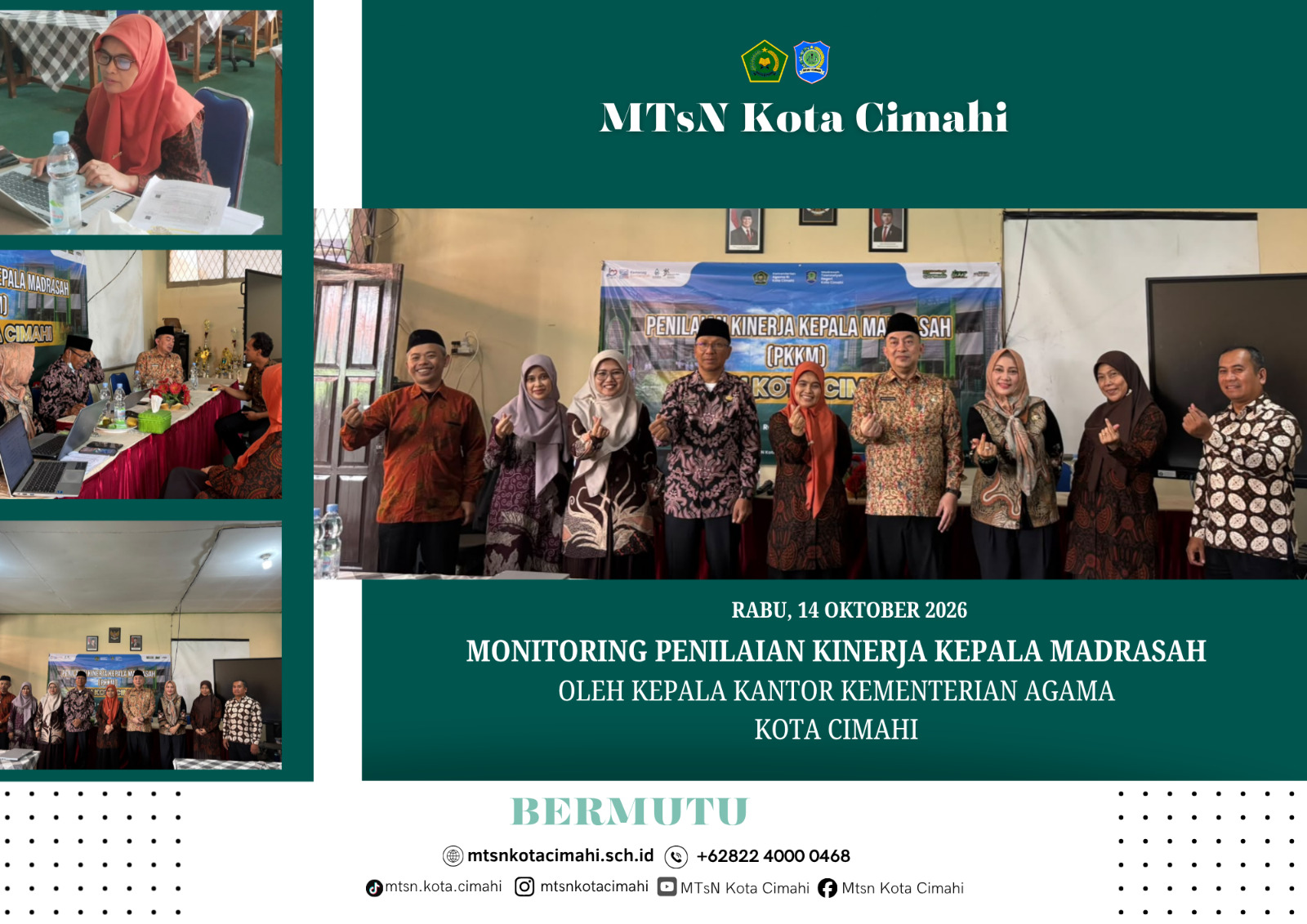 Kerja Keras Bersama Jadi Kunci, MTsN Kota Cimahi Jalani PKKM 2026 dengan Komitmen Terus Meningkat